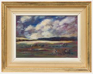 James Eatock - Framed 20th Century Oil, Moorland Landscape