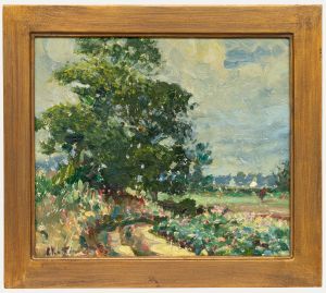 Geoffrey Chatten - Mid 20th Century Oil, Back Lane to Barsham