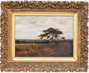 19th Century Oil - Fields Near Shirley