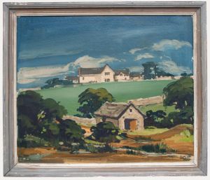 Robert Dawson - Framed 20th Century Oil, A Staffordshire Hill Farm