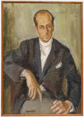 Marius Woulfart - 20th Century Oil, Portrait of a Gentleman
