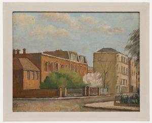Derek Langton Rogers - Mid 20th Century Oil, A Street in Chelsea