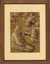 Tony Jackson (b. 1945) - 1997 Acrylic, Waiting at the Clinic