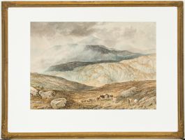 Attributed to Alfred H. Green - 19th Century Watercolour, Shepherd in Highlands