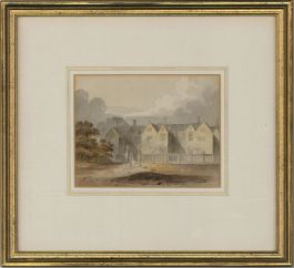 Attributed to John Chessell Buckler (1793-1894) - Watercolour, Stately Home