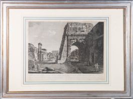 Francois Morel (1768-1840) - 19th Century Engraving, Veduta dell'arco di Tito