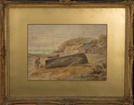 Bingley - Signed & Framed 1890 Watercolour, The Fisherman