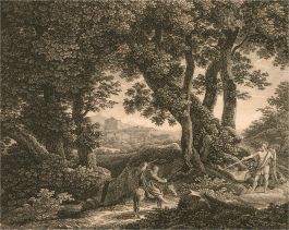 Johann Christian Reinhart (1761-1847) - 1807 Engraving, Balaam's Donkey