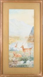 E.T. Harrington - Signed & Framed 1916 Watercolour, Sunset