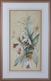 K.S. - 1889 Watercolour, Flower Study