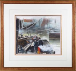 Attrib. John Scarland - 20th Century Watercolour, Harbour
