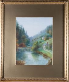 A.D. Hammersley - 1913 Watercolour, View of Dimminsdale