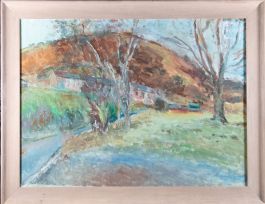 Edward Lewis (1936-2018) - Signed & Framed Contemporary Oil, Morning Landscape