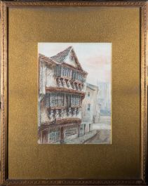 E.L.B. Hope - Late 19th Century Watercolour, Street Scene