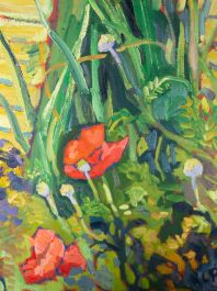 Fine Contemporary Oil - Wild Flowers