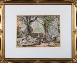 20th Century Watercolour - Rural Idyll