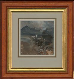 Ken Longcake - Contemporary Acrylic, Lake & Mountain