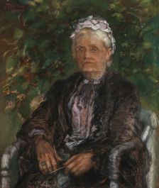 William Edward Frank Britten (1848-1916) - 1906 Pastel, Head Of The Family