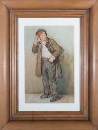 Early 20th Century Watercolour - Scruffy Young Lad