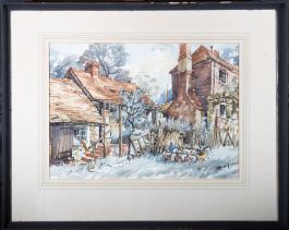 Dampier Freeman - 20th Century Watercolour, Outhouses