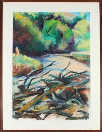 Ray Garvey (1943 - 2001) - 1989 Oil, Woodland Clearing