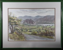 Ronald Dickinson (1916-1985) - 1983 Watercolour, Ennerdale from Croasdsale Brow