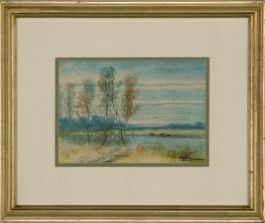 Abraham Hulk Junior (1851-1922) - Late 19th Century Watercolour, By the Lake