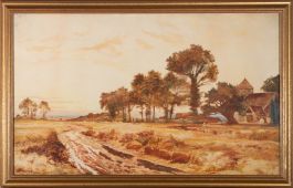W.F. Mundy - 1907 Watercolour, Fast Falls the Eventide