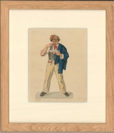 Italian Late 19th Century Watercolour - Il Pranzo