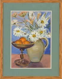 Vivienne Adams - Contemporary Acrylic, Daisies & Clementines