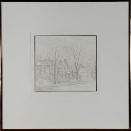 Rene Verleyen (1935-2013) - 1984 Graphite Drawing, Dufferin Avenue, Ontario