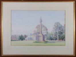M. Campbell - 1971 Watercolour, Monument