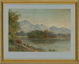 A. Betts - Mid 20th Century Watercolour, Lake Scene