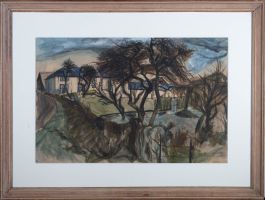Eric Ross - Mid 20th Century Watercolour, The Orchard in Winter