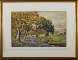 J. L. Barker  - Early 20th Century Watercolour, Shoreton Woods
