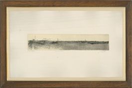 Early 20th Century Etching - Comacchio, Italy