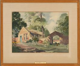 Edward Billin (1911-1995) - Mid 20th Century Watercolour, Sunlit Lane
