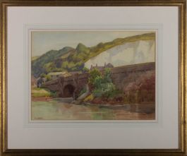 W. Lawson - Mid 20th Century Watercolour, The Bridge at Amberley