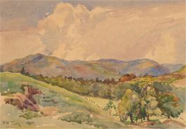 Horace Tuck (1876-1951) - Early 20th Century Watercolour, Mountainous Landscape