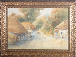 J. Dale - 1926 Watercolour, Cockington Forge