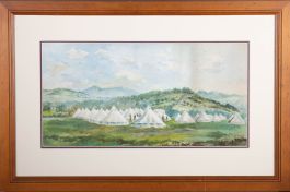 G.H. Stuart - Mid 20th Century Watercolour, Military Encampment