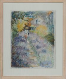 Jenny Berger - 2014 Pastel, Lavender Path