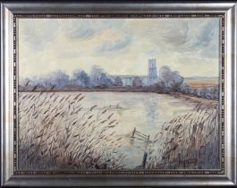 Eva Chapman - 1976 Oil, Flooded Fields