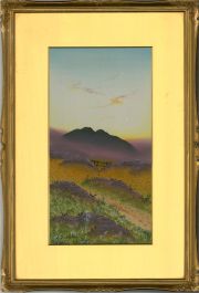 J. Sumpter  - 20th Century Gouache, Moorland Scene I