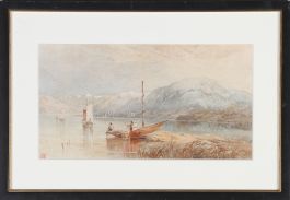 Sophy S. Warren (act.1865-1878) - Framed Watercolour, Taking In The View