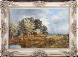 Manner of David Bates (1840-1921) - Mid 20th Century Oil, Countryside Scene