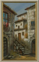 J.F. - 1971 Oil, View in Majorca
