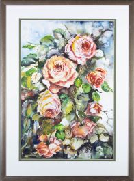 D. Thackeray - 20th Century Watercolour, Study of Pink Roses