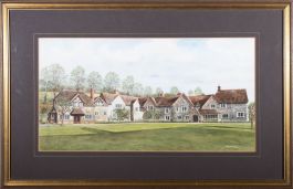 Robert Kipping - 20th Century Watercolour, View of a House