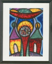 South African School  1994 Mixed Media - Two Houses